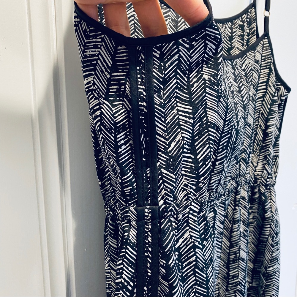 LOFT Navy Ribbed Maxi Slip Dress - Picture 4 of 7